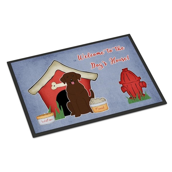 Carolines Treasures Dog House Collection Chocolate Labrador Indoor or Outdoor Mat, 24 x 0.25 x 36 in. BB2810JMAT - main